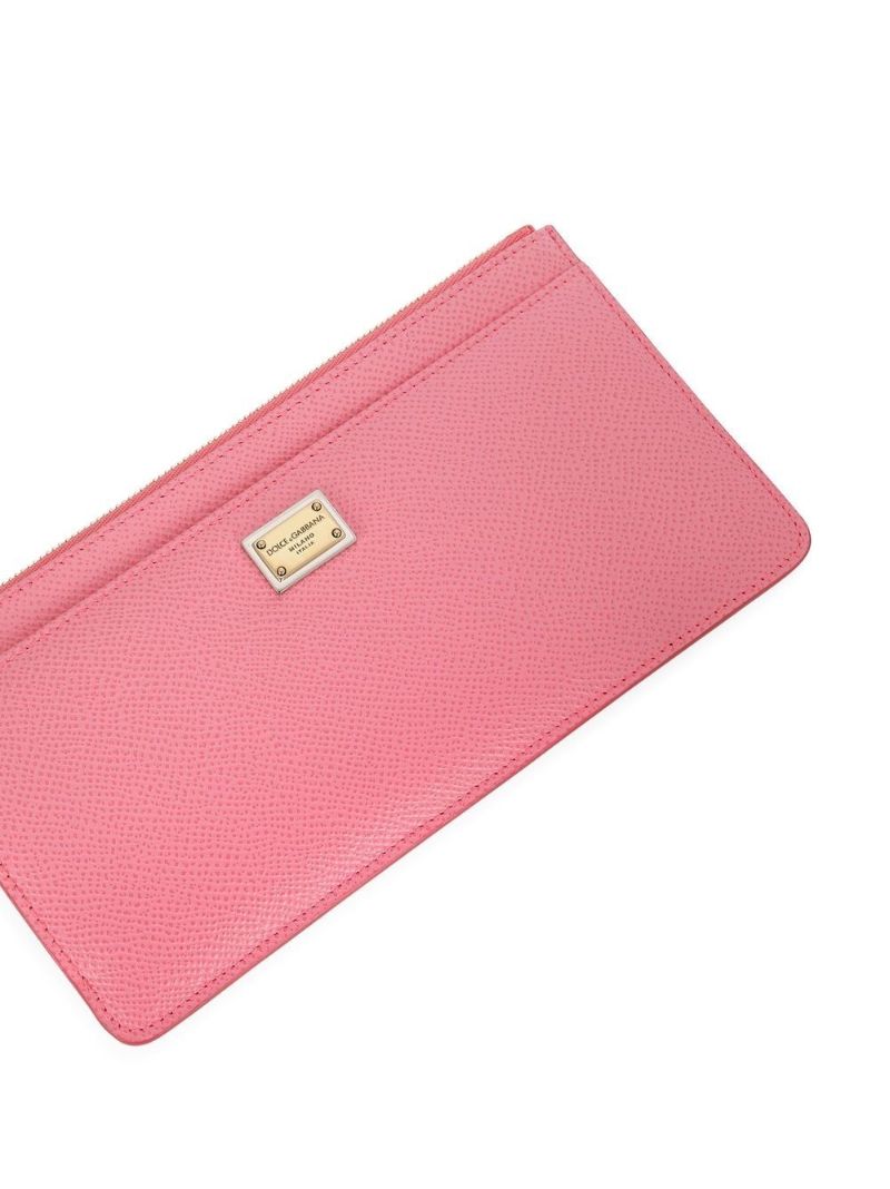 Pink Large Logo Plaque Card Holder