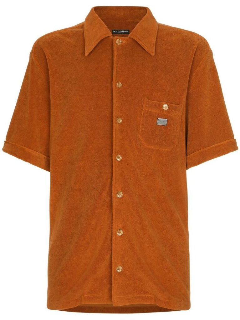 Orange Logo Plaque Cotton Top