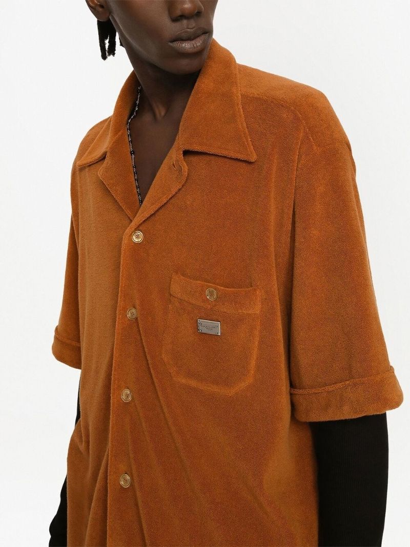 Orange Logo Plaque Cotton Top