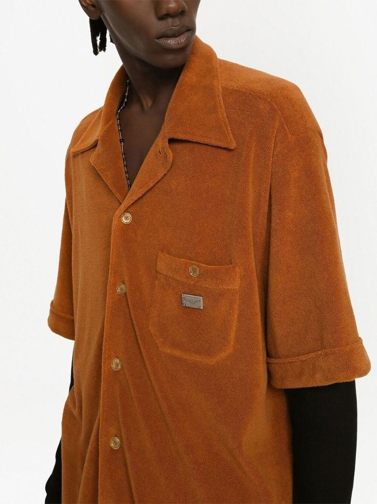 Orange Logo Plaque Cotton Top