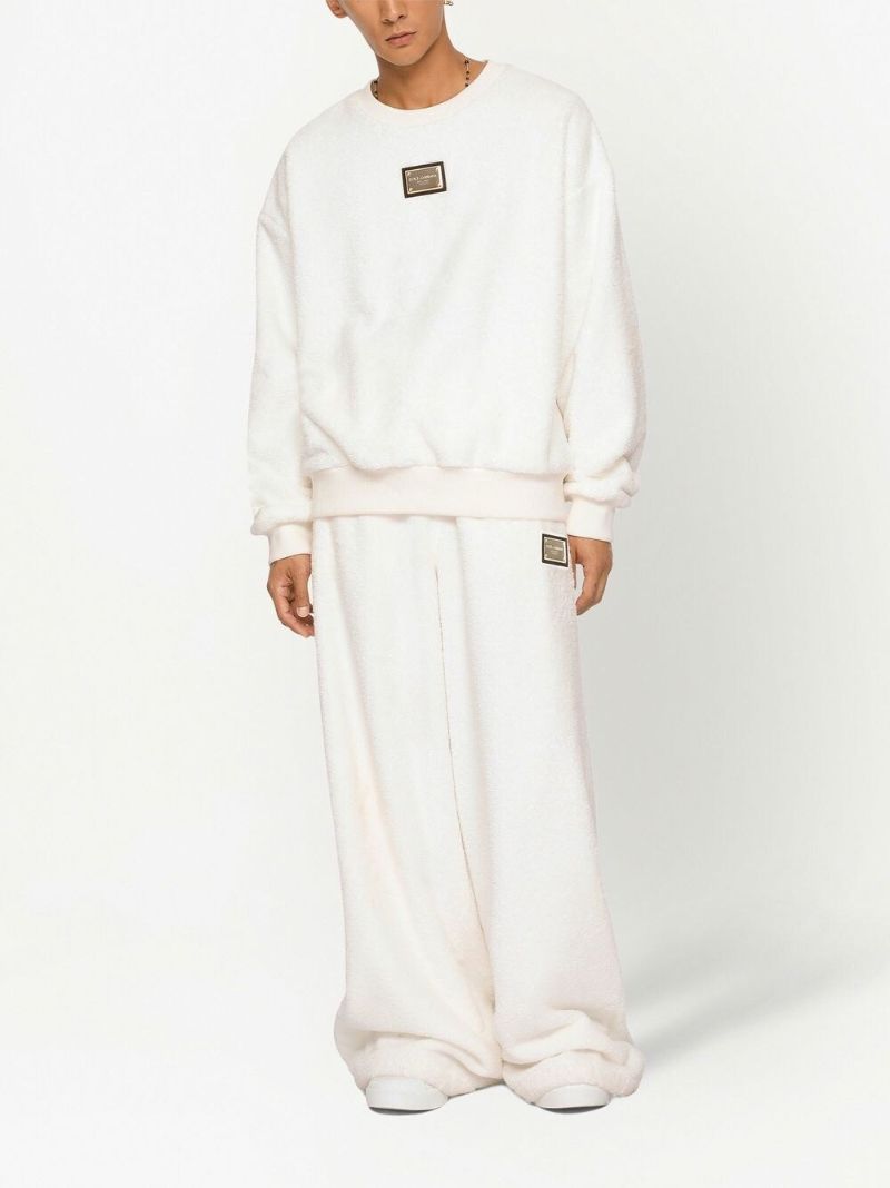 White Logo Plaque Sweatshirt