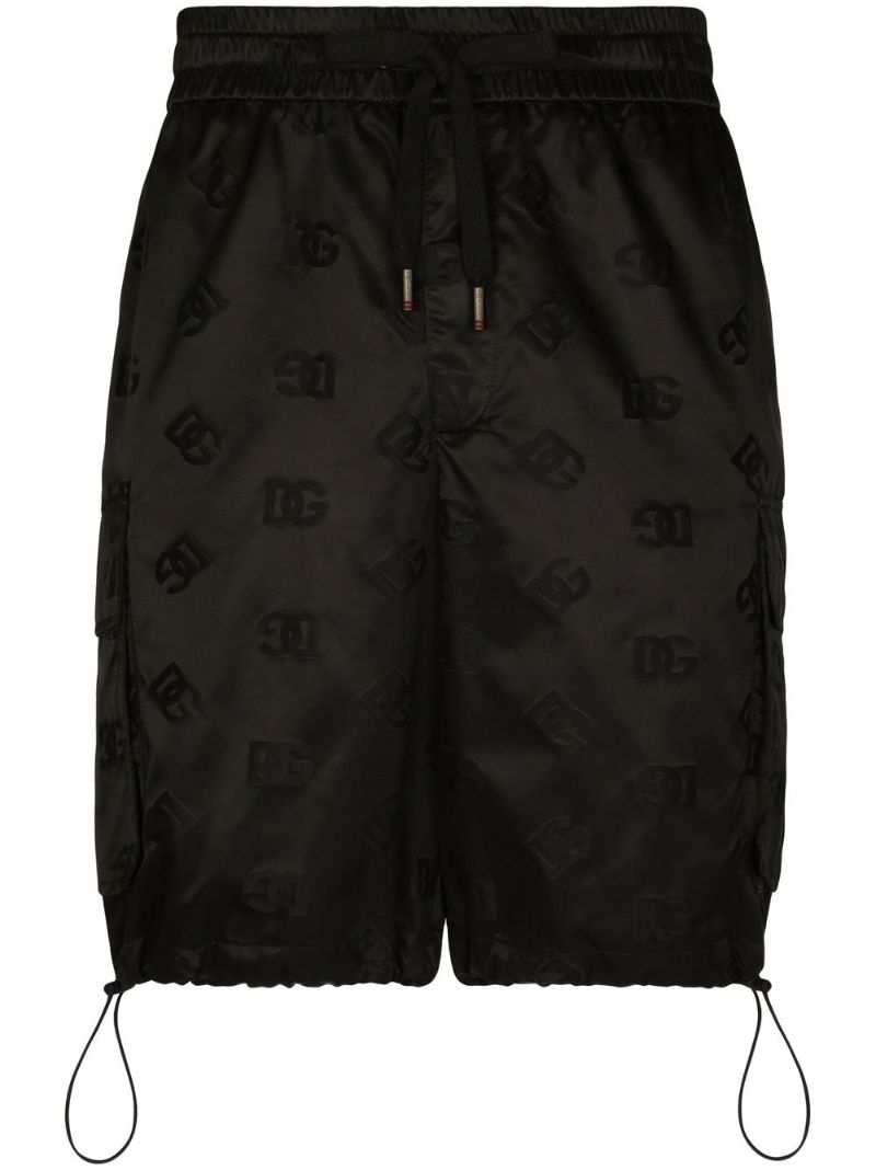 Black Toggle Fastening Shorts