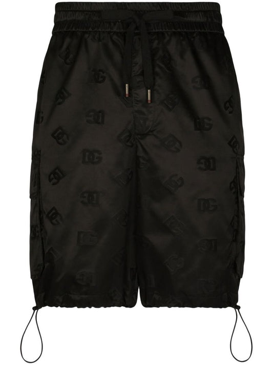 Black Toggle Fastening Shorts