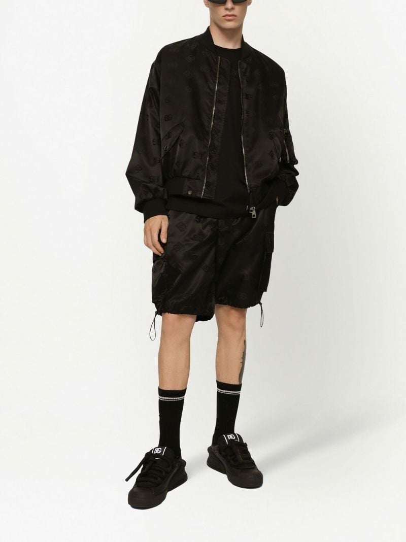 Black Toggle Fastening Shorts