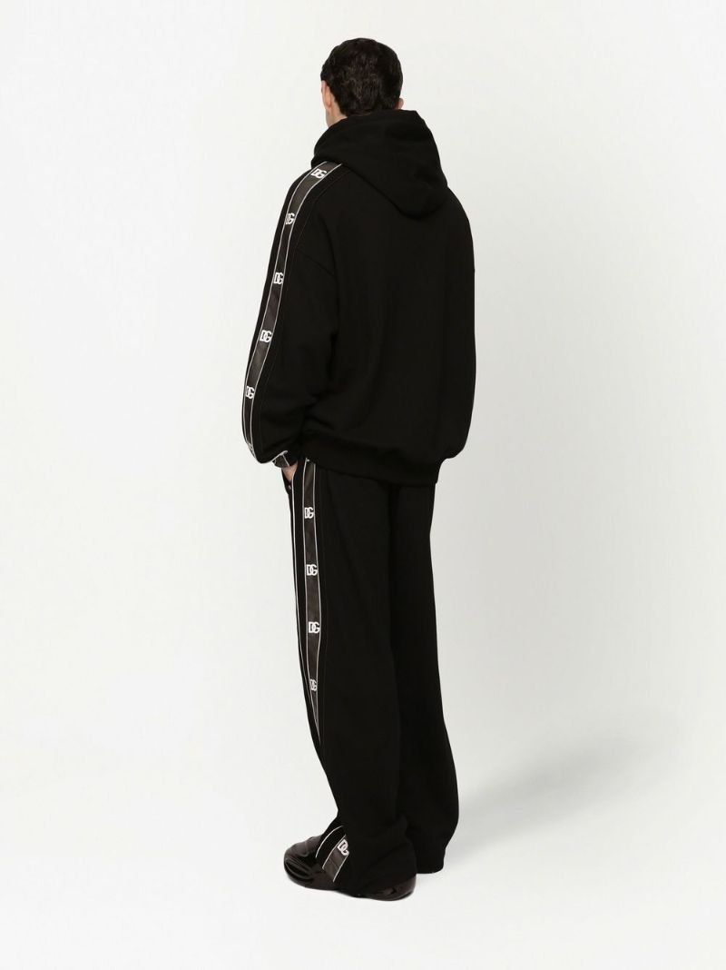 Black Drawstring Waistband Track Pants