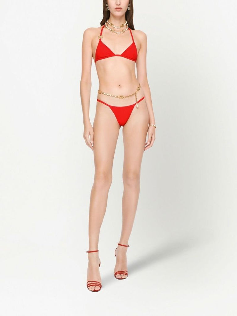 Red Dg Triangle Bikini