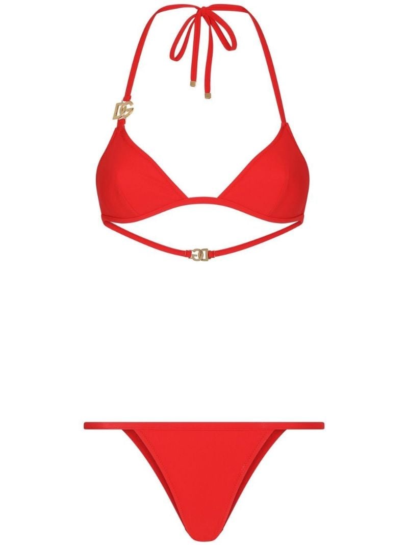 Red Dg Triangle Bikini