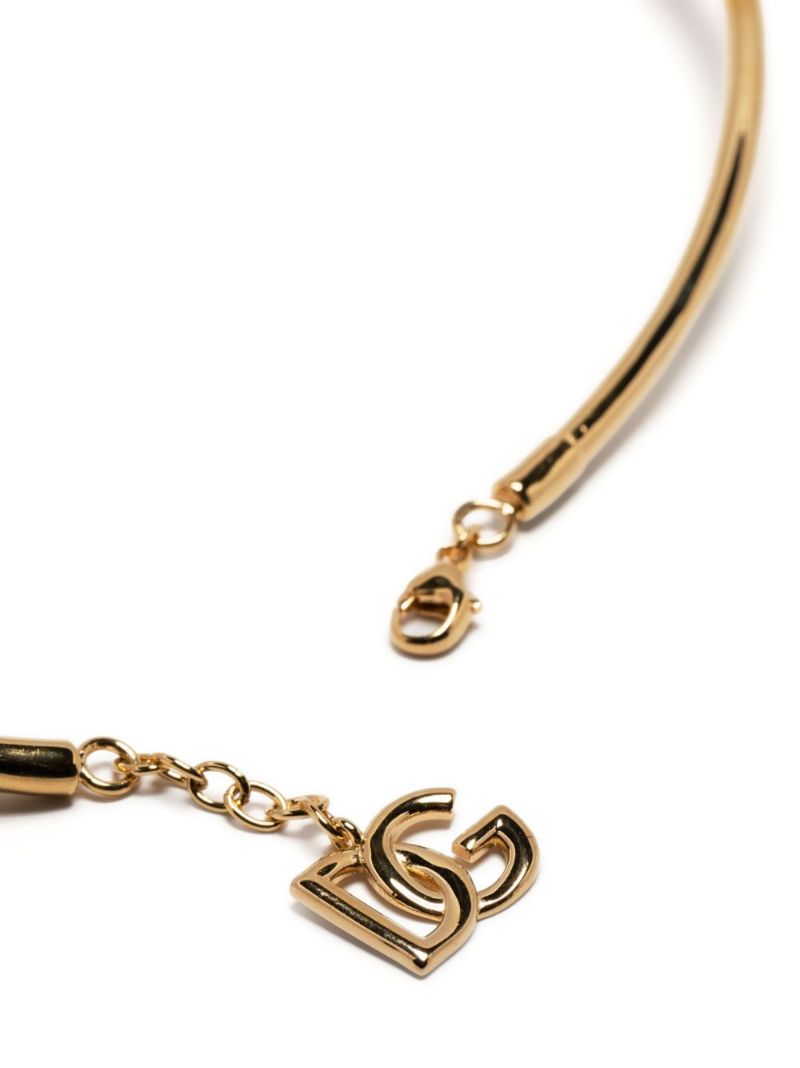 Gold-tone Love Crystal Necklace