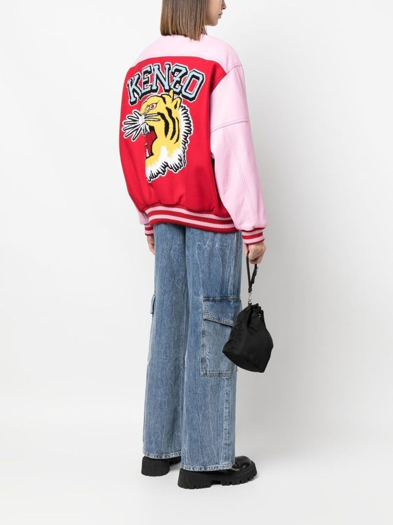 Red Tiger Varsity Bomber Jacket