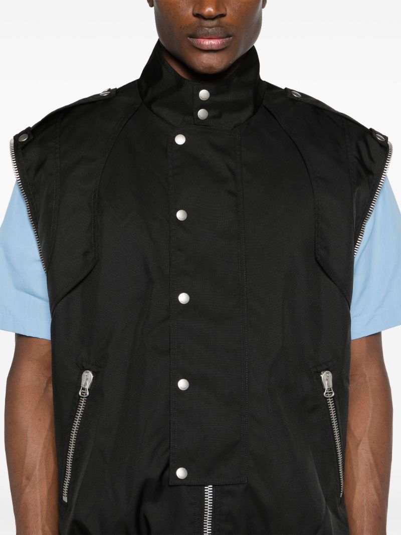 Black Detachable-sleeve Jacket