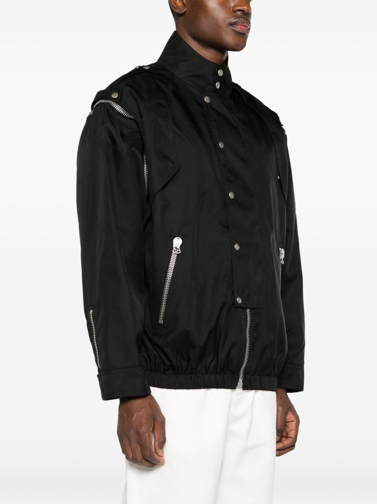 Black Detachable-sleeve Jacket