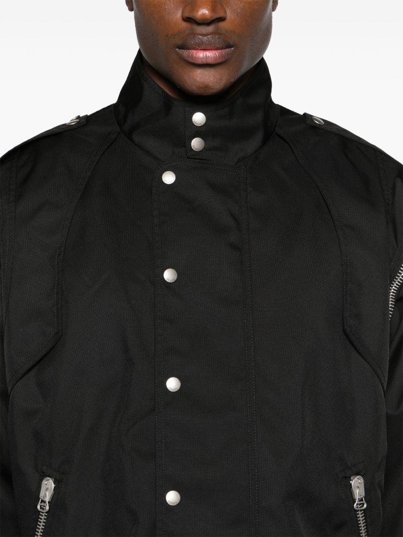 Black Detachable-sleeve Jacket