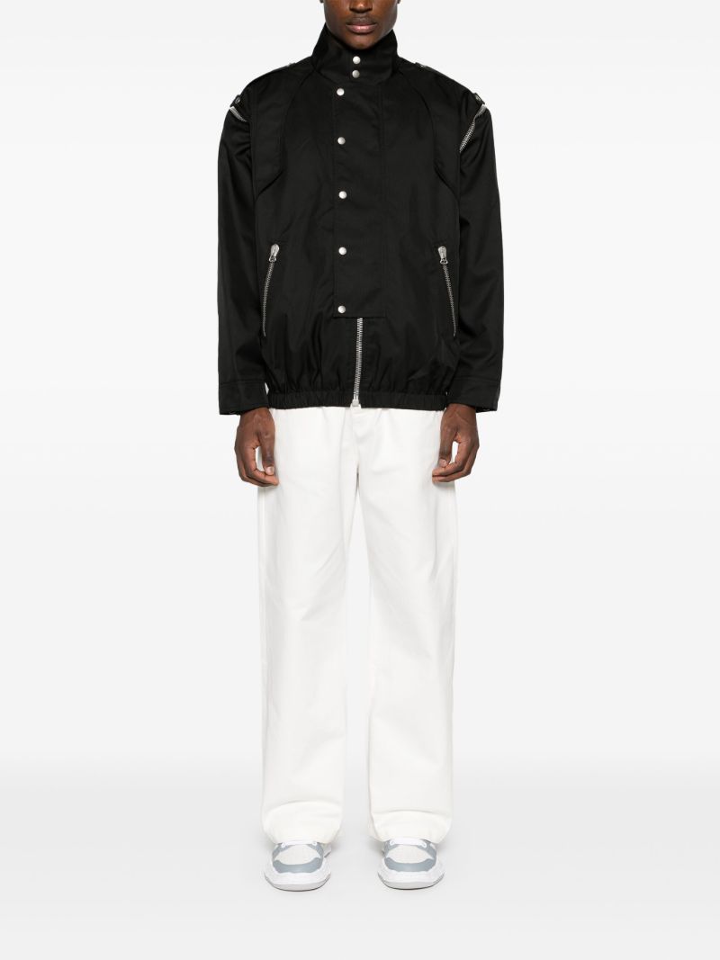Black Detachable-sleeve Jacket