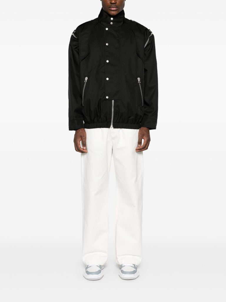 Black Detachable-sleeve Jacket