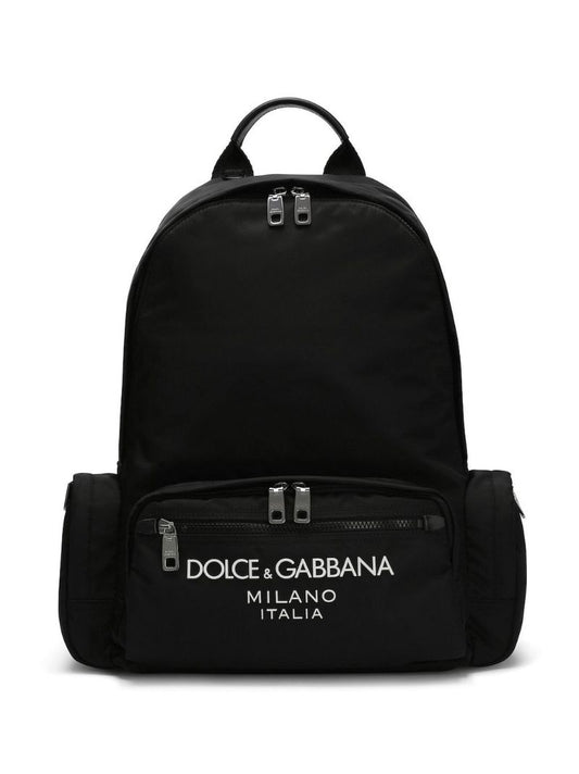 Rubberised-logo Backpack