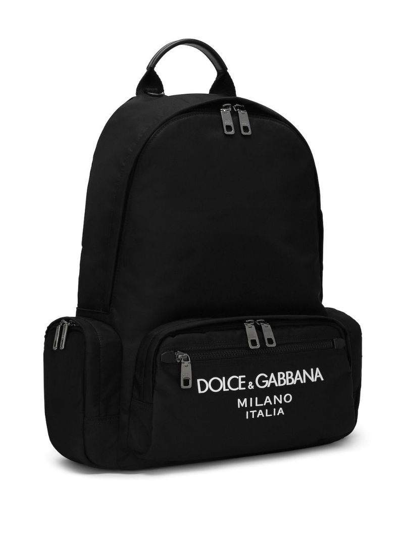 Rubberised-logo Backpack