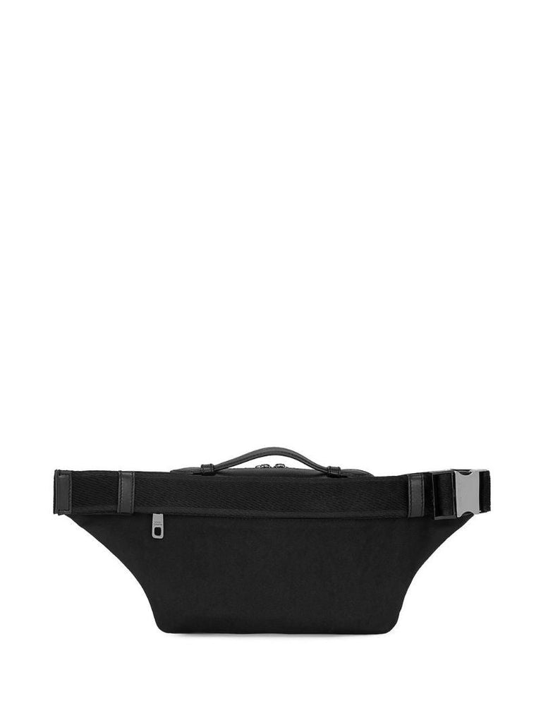 Black Logo-plaque Belt Bag