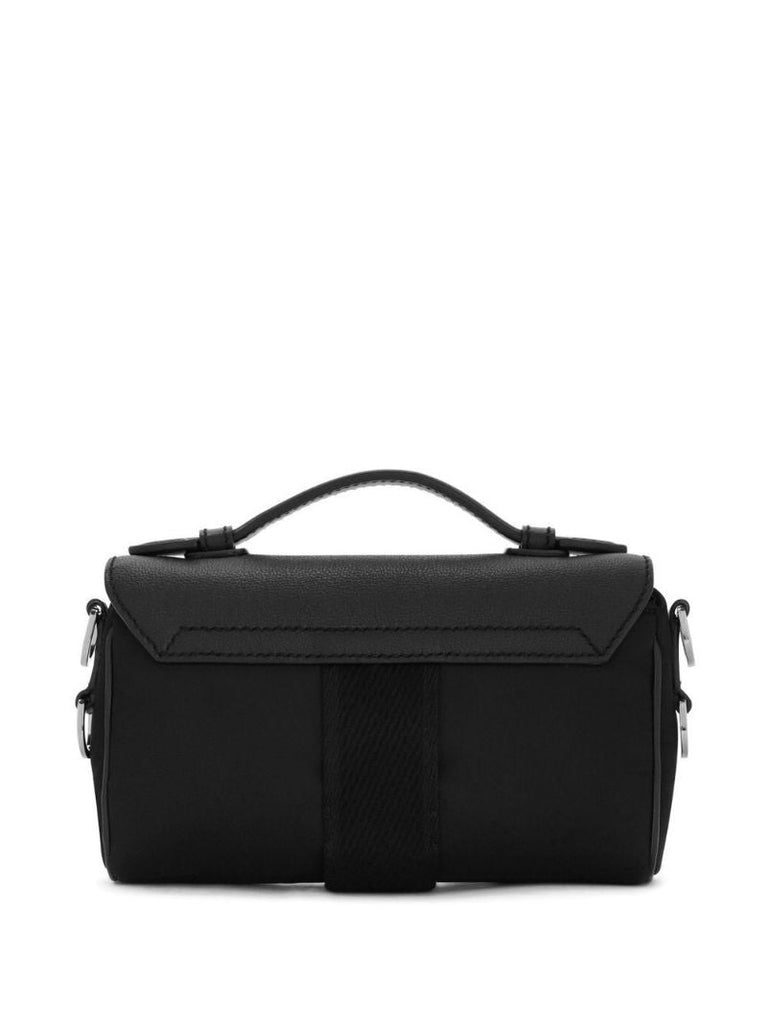 Black Logo Plaque Cross Body Bag
