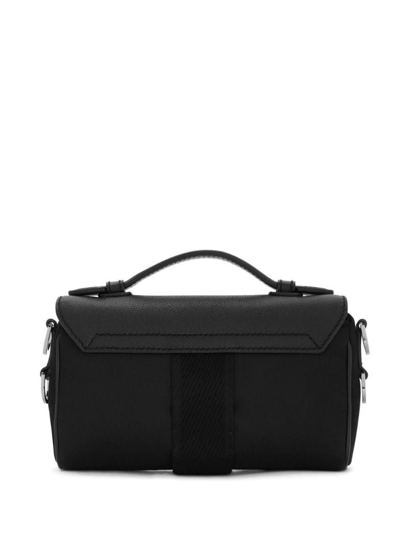 Black Logo Plaque Cross Body Bag