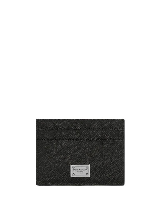 Black Logo Plaque Card Holder