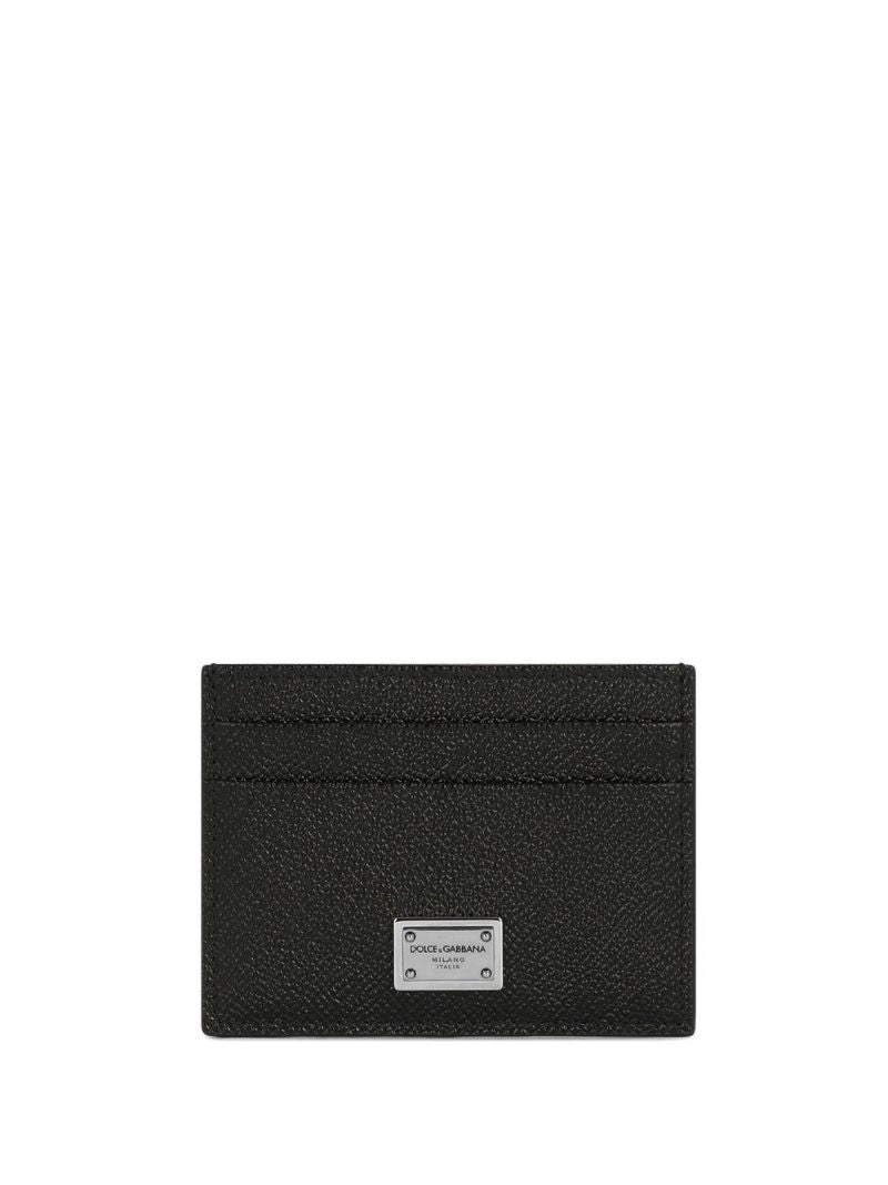 Black Logo Plaque Card Holder