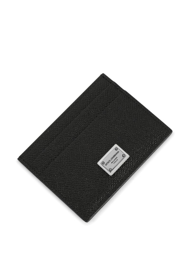 Black Logo Plaque Card Holder