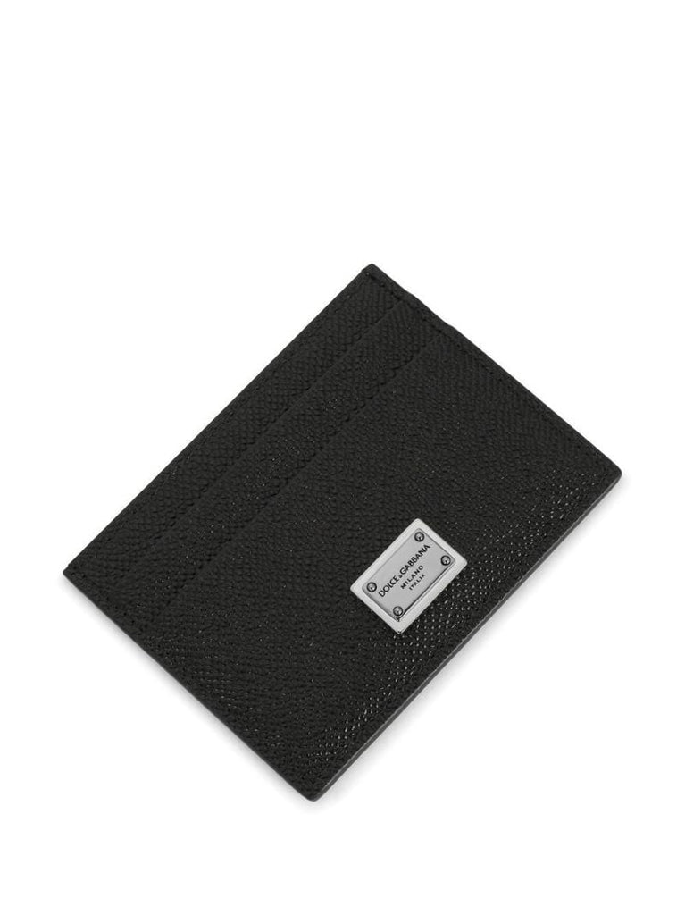 Black Logo Plaque Card Holder