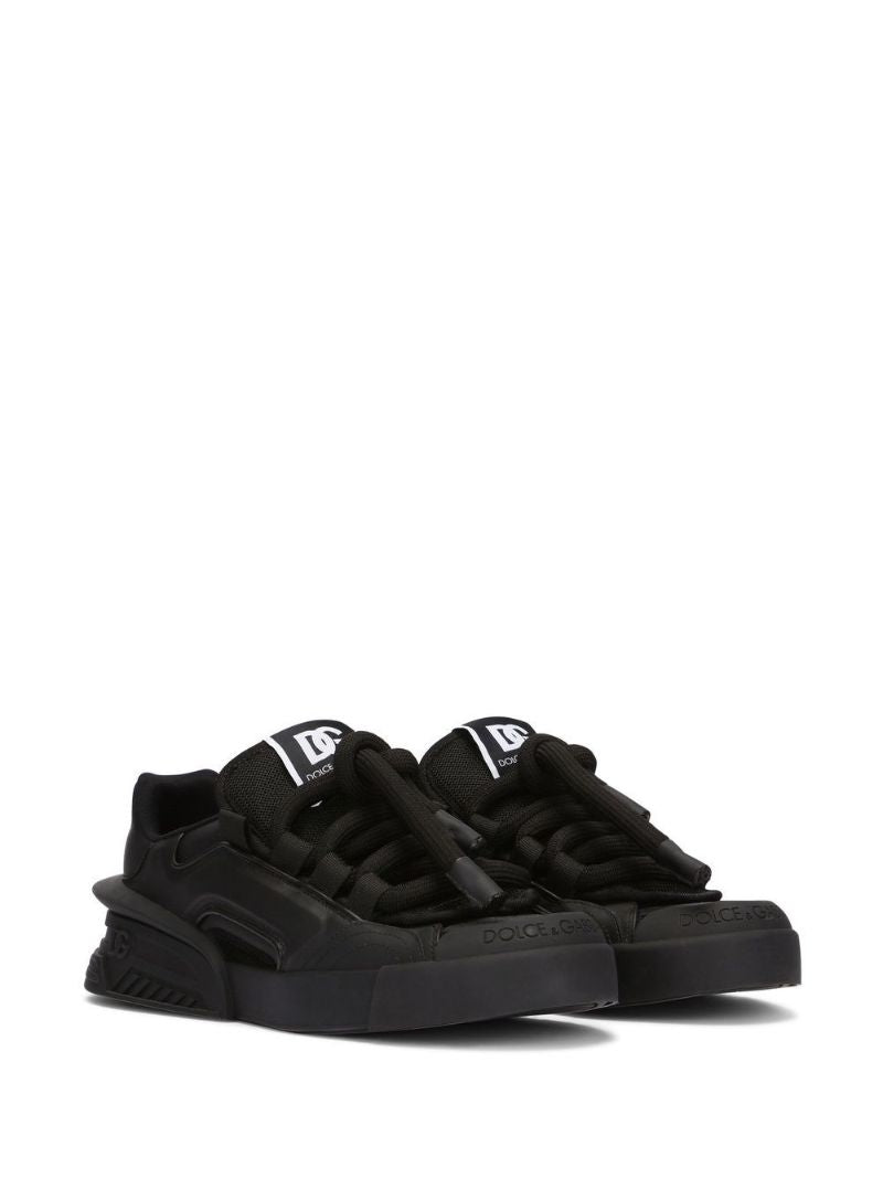 Black Lace-up Sneakers
