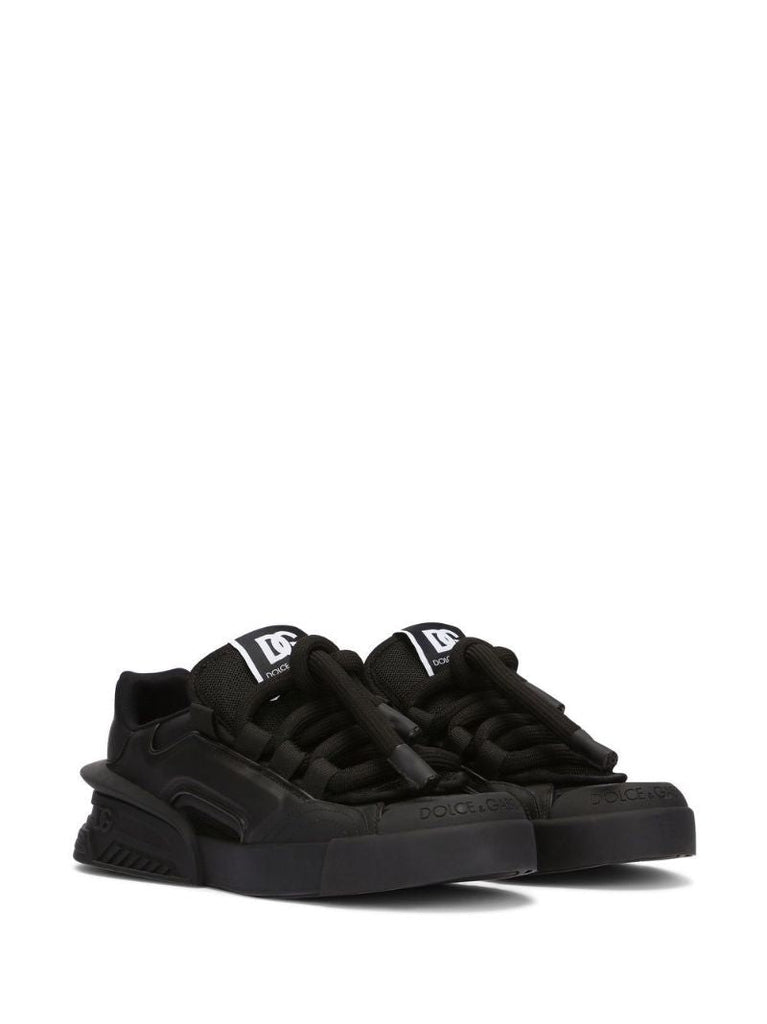 Black Lace-up Sneakers