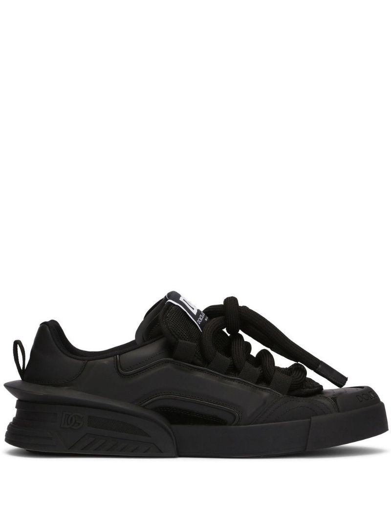 Black Lace-up Sneakers