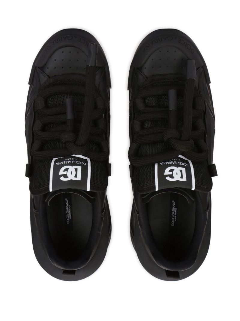 Black Lace-up Sneakers