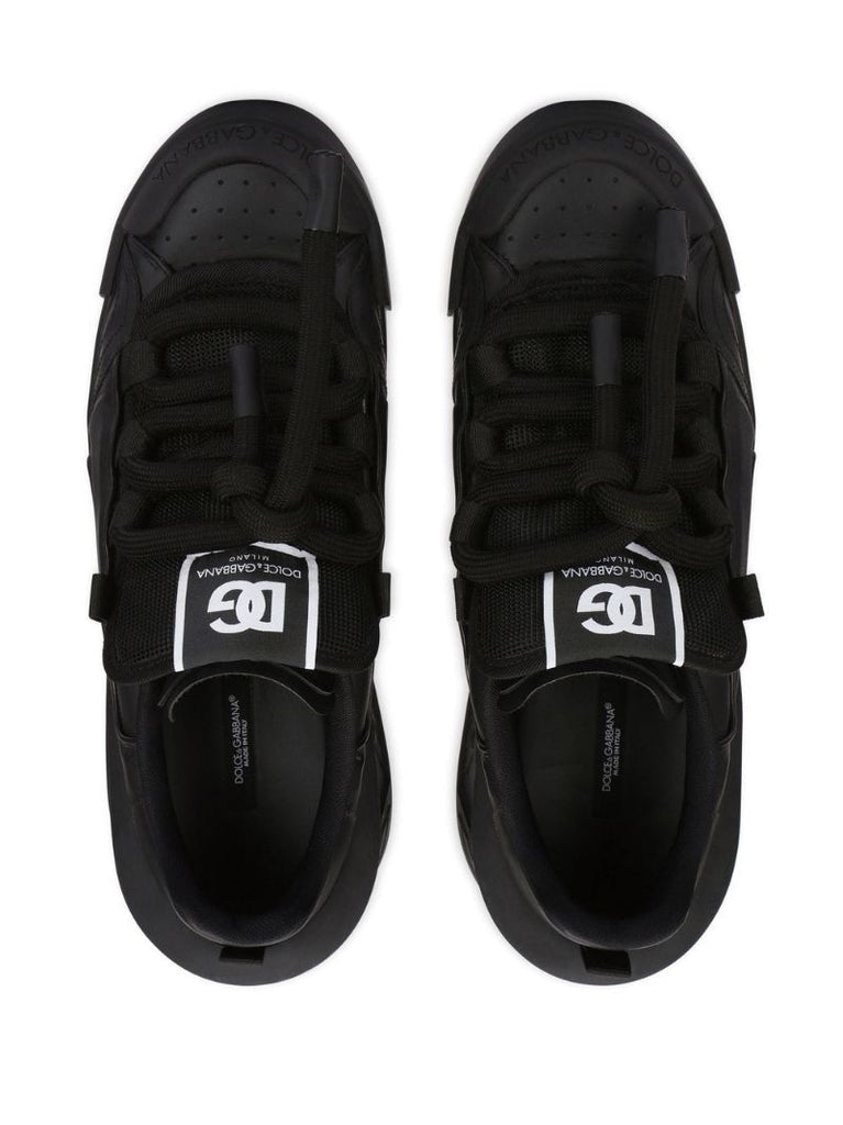 Black Lace-up Sneakers