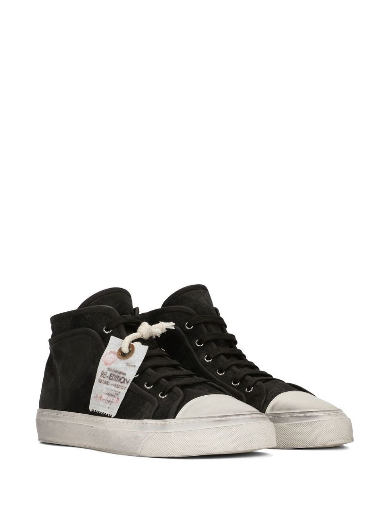 Black Vintage Re-edition High-top Sneakers