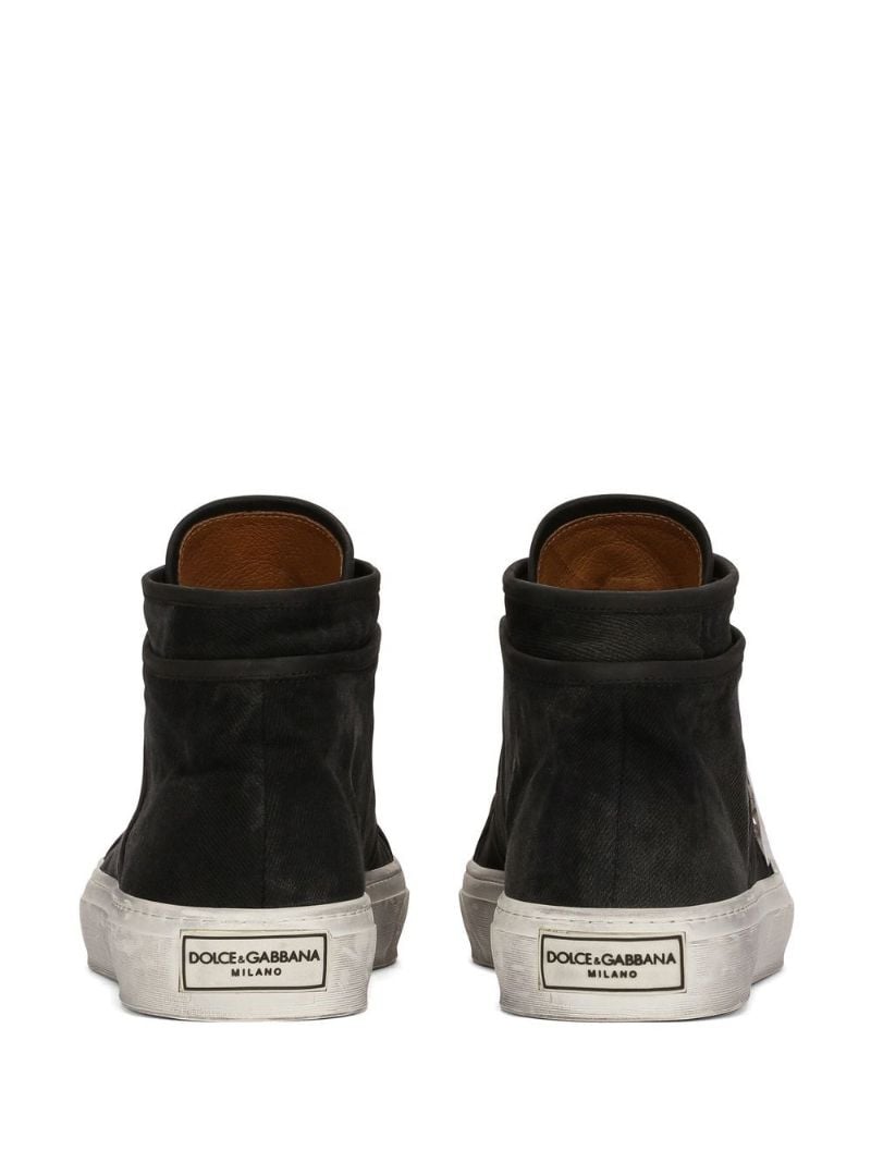 Black Vintage Re-edition High-top Sneakers