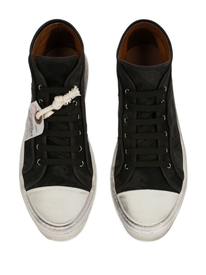 Black Vintage Re-edition High-top Sneakers