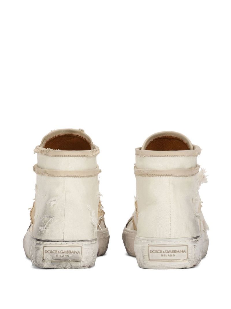Neutral High-top Sneakers