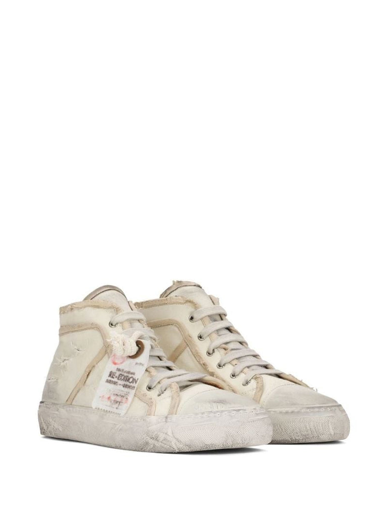 Neutral High-top Sneakers