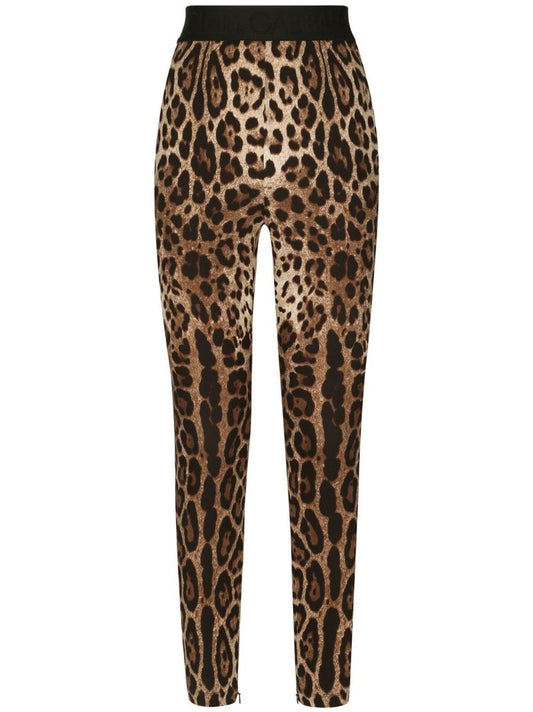 Brown Leopard Print Leggings