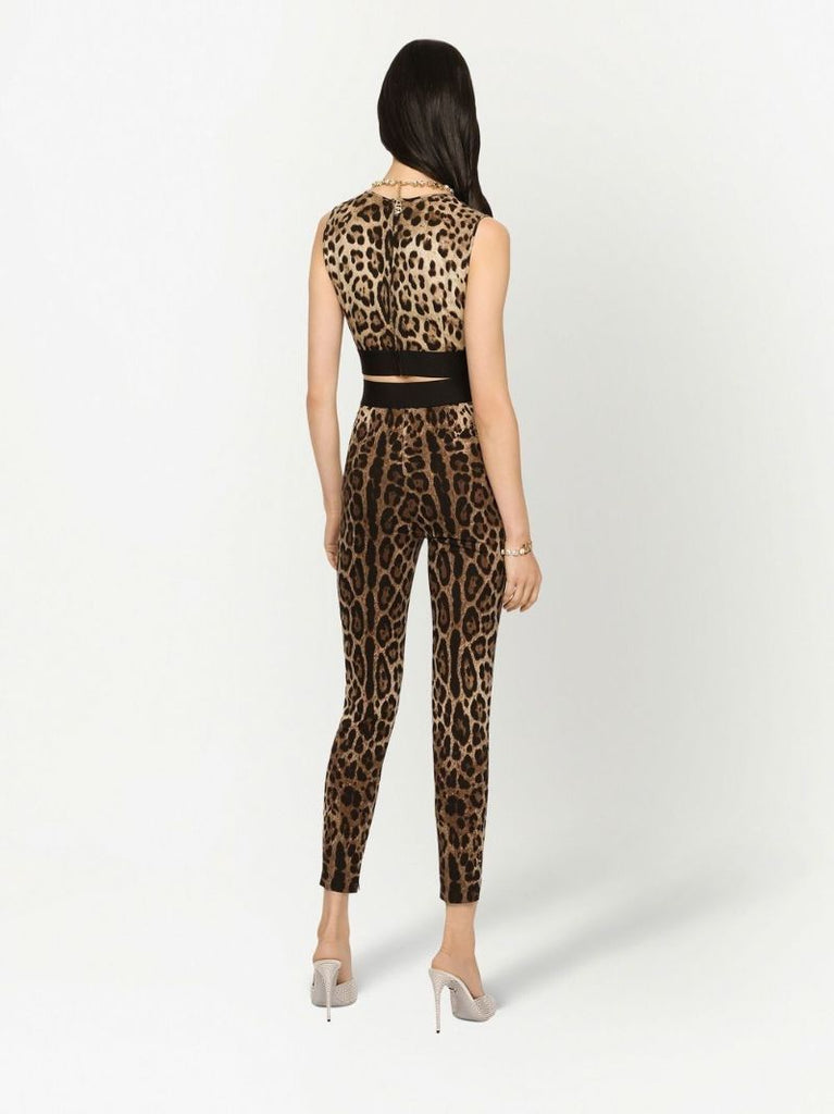 Brown Leopard Print Leggings