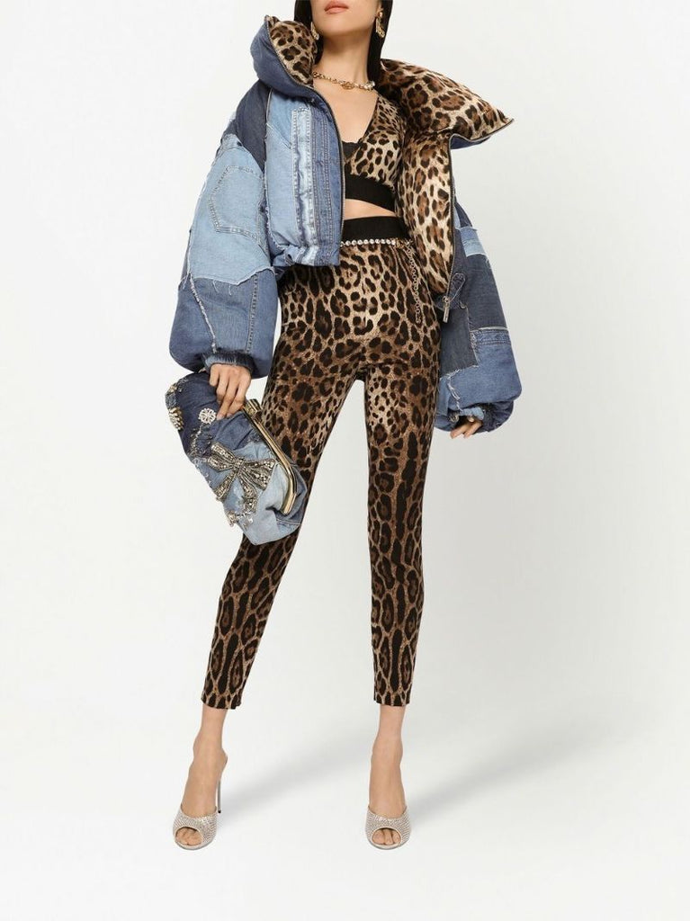 Brown Leopard Print Leggings