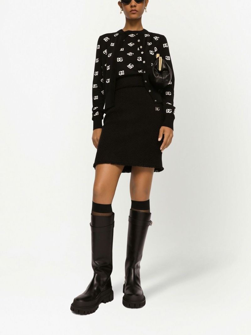 Black Gd Intarsia Vest