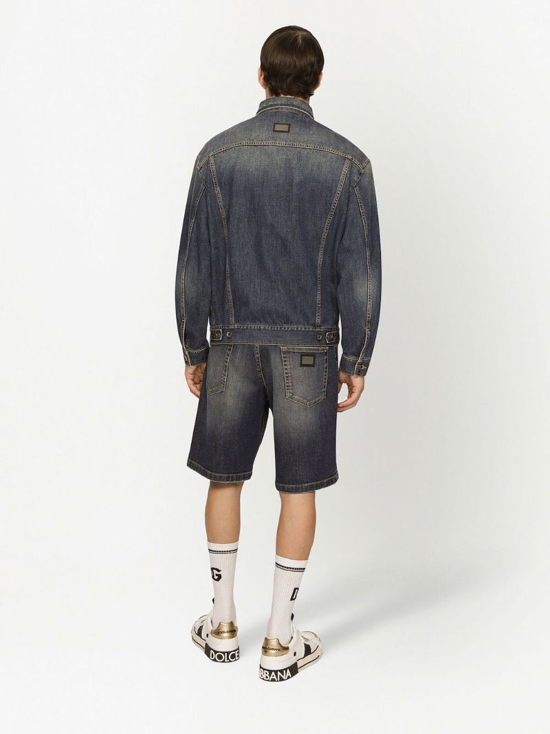 Blue Logo-patch Denim Jacket