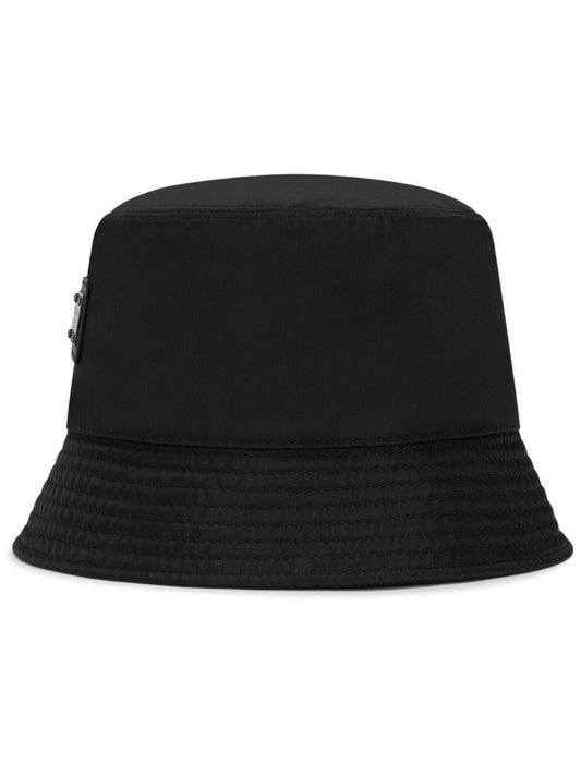 Black Logo-plaque Bucket Hat