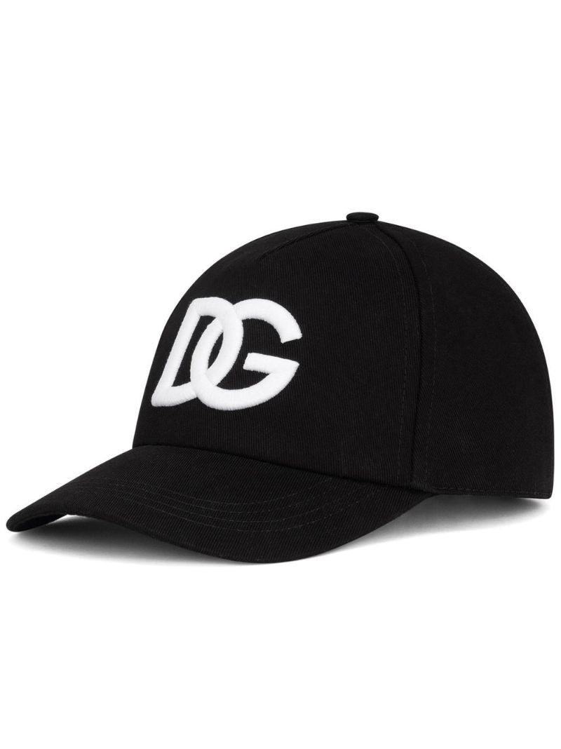 Black Logo Embroidered Baseball Cap