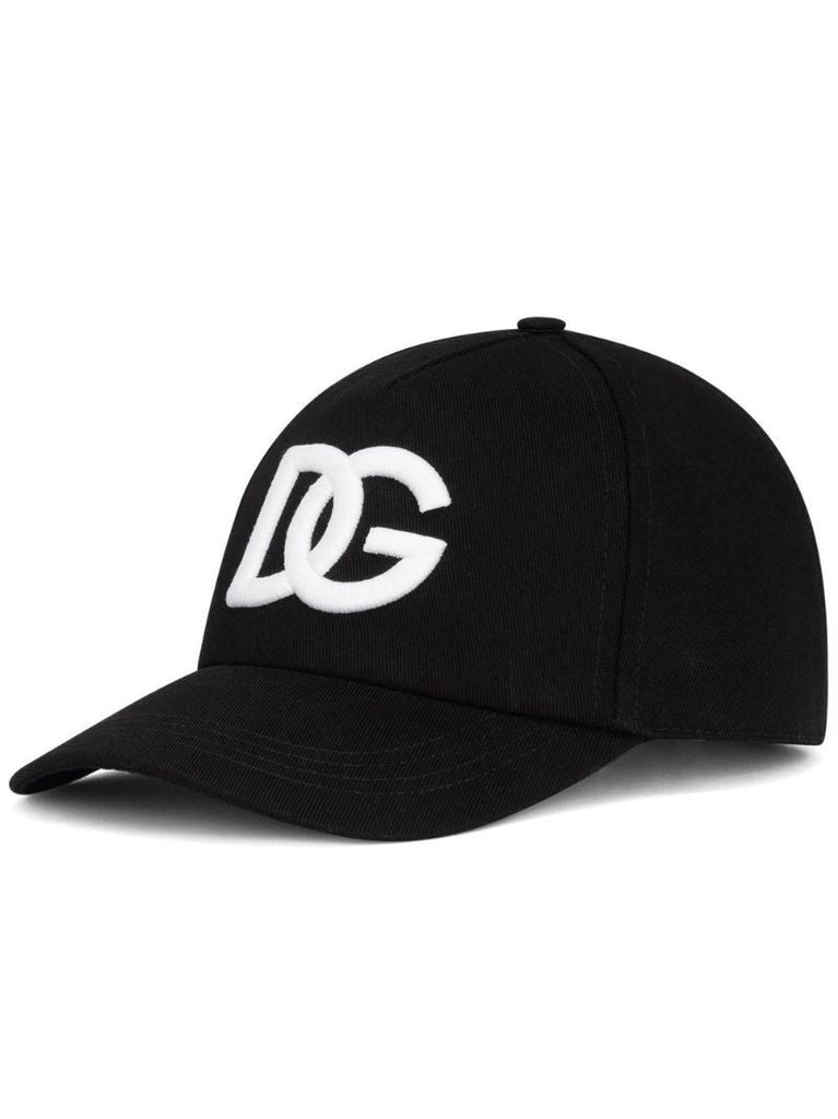 Black Logo Embroidered Baseball Cap