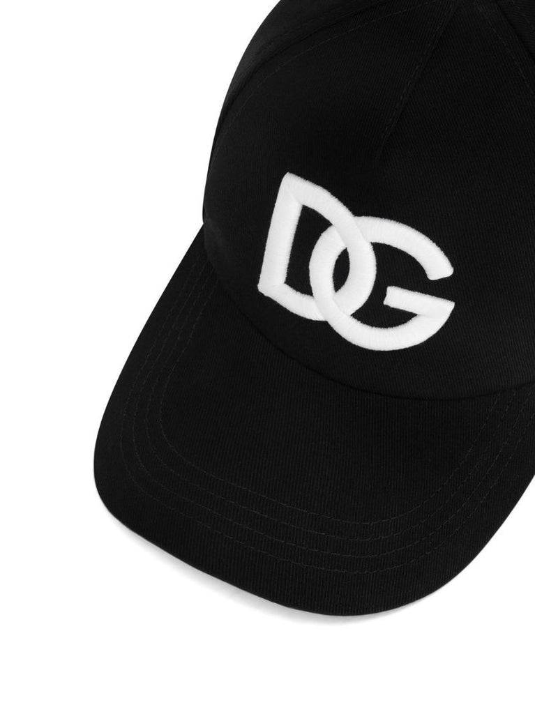 Black Logo Embroidered Baseball Cap