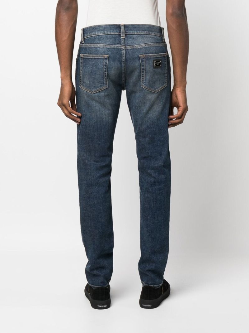Blue Slim-cut Jeans