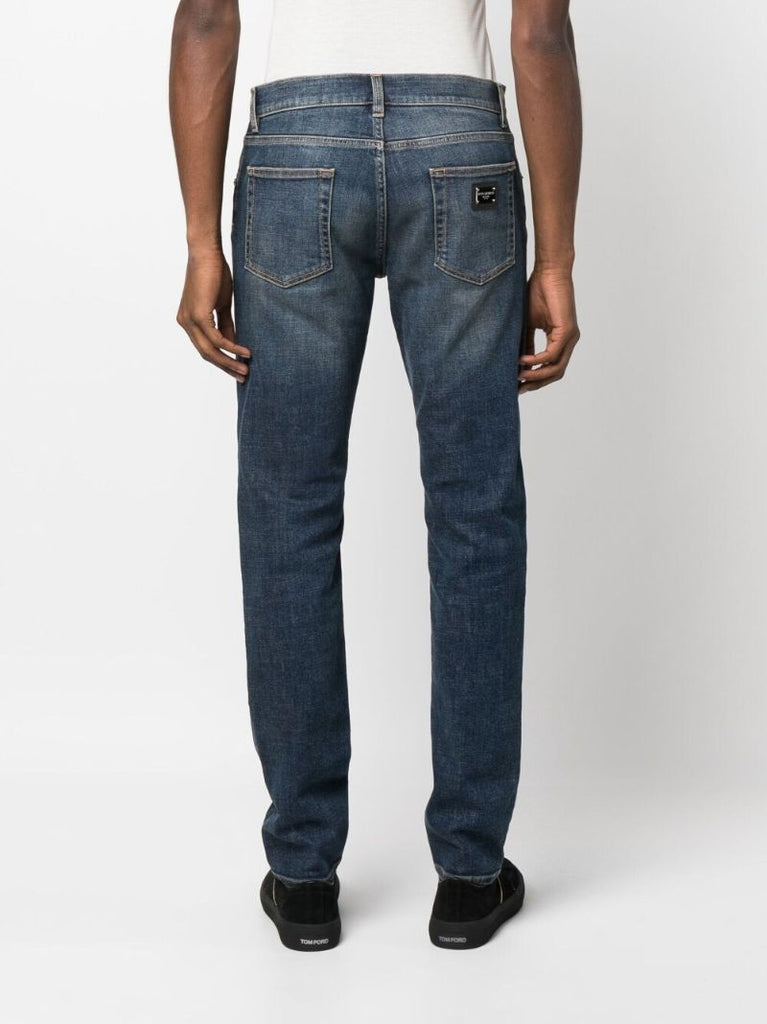 Blue Slim-cut Jeans