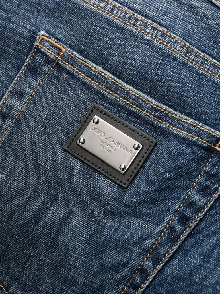 Blue Slim-cut Jeans