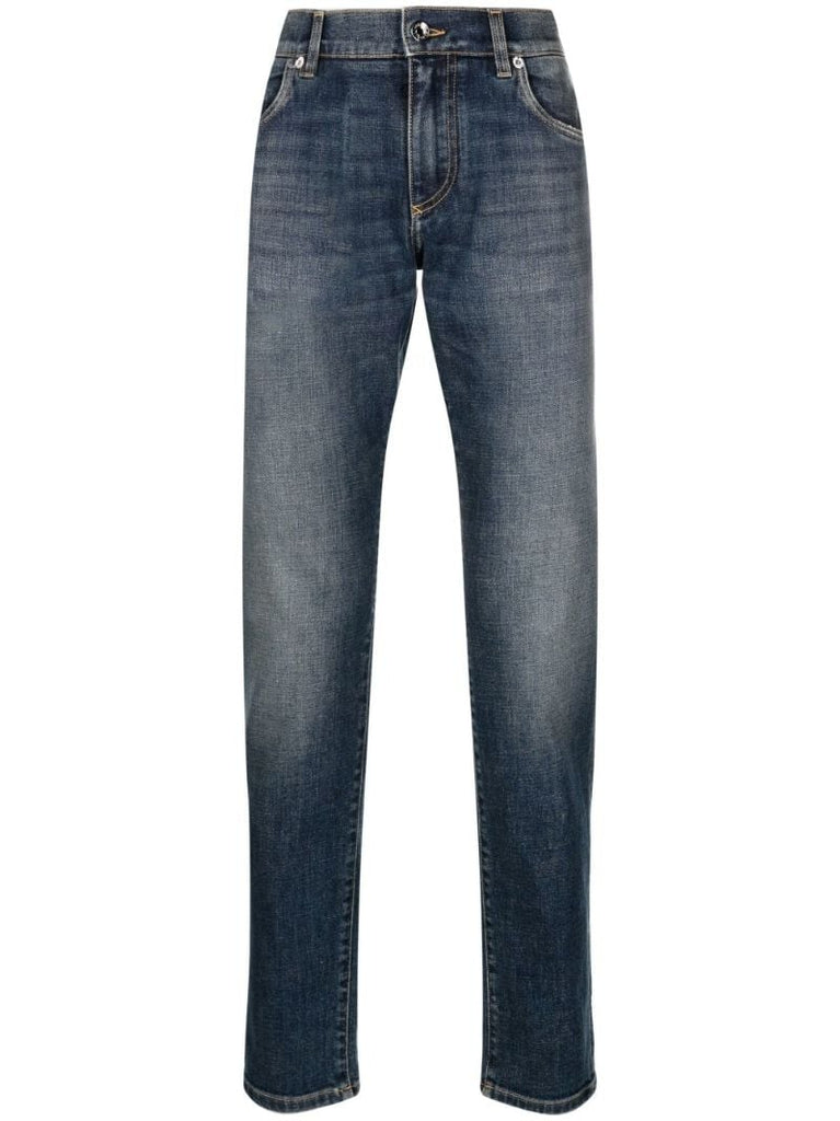 Blue Slim-cut Jeans
